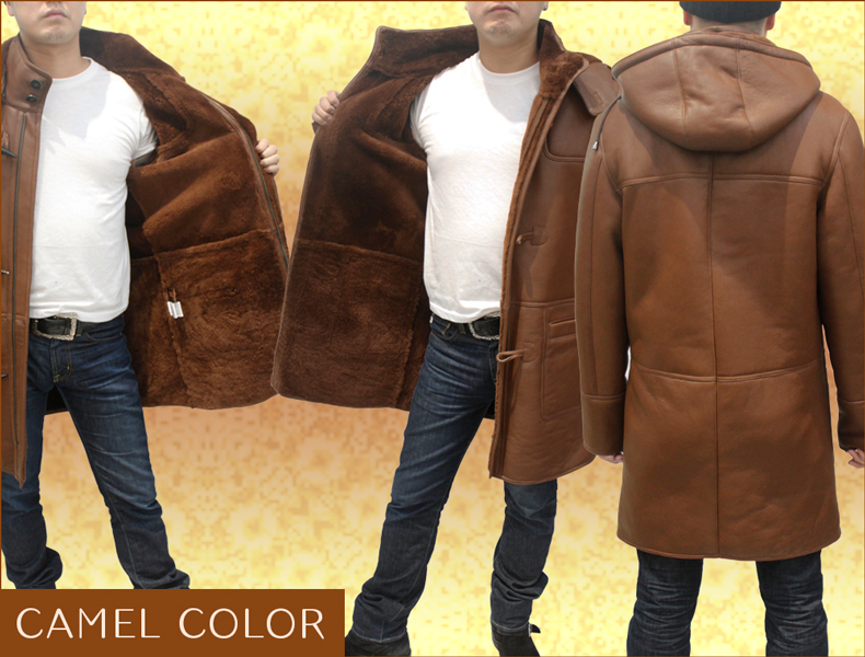 メンズ ダッフルコート ラム/ムートン・WFS ムートンコート 6517