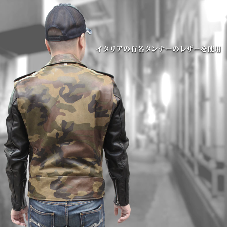 Schott #7418 611UST 牛革 ダブルライダースジャケット onestar
