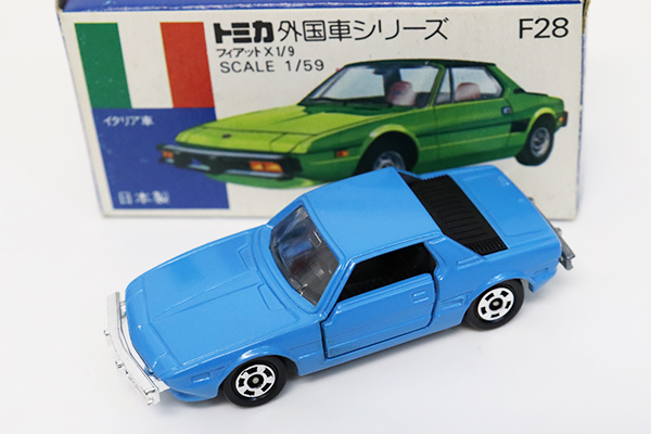 3870)トミカ 青箱 日本製 フィアット X1/9 一般輸出用 フィアット 日本