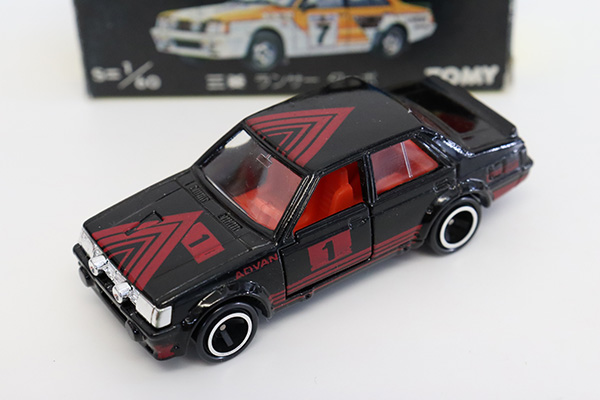 ミニカーショップ ケンボックス トミカ 黒箱☆38☆三菱ランサー ターボ