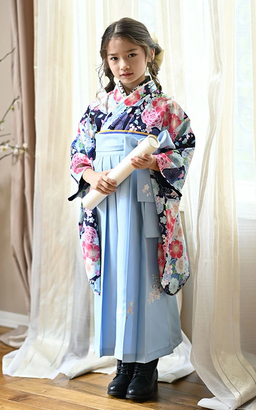 子供 袴 150cm キャサリンコテージ 水色 キャサリン コテージ 袴