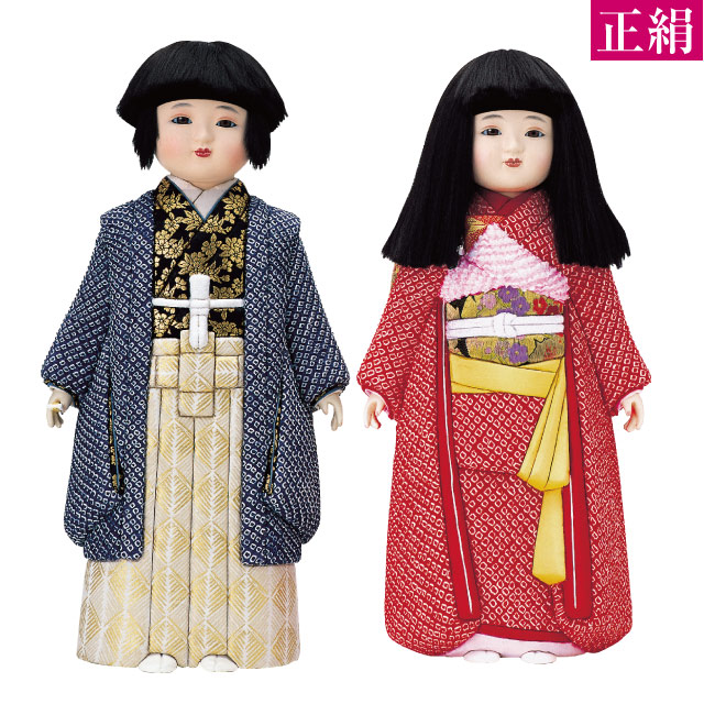 人形の田辺 / 弥生市松（男女）正絹