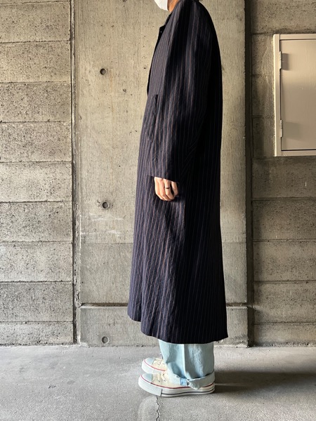 FIRMUM フィルマム / ウールリネンヘリンボン・ストライプテーラード