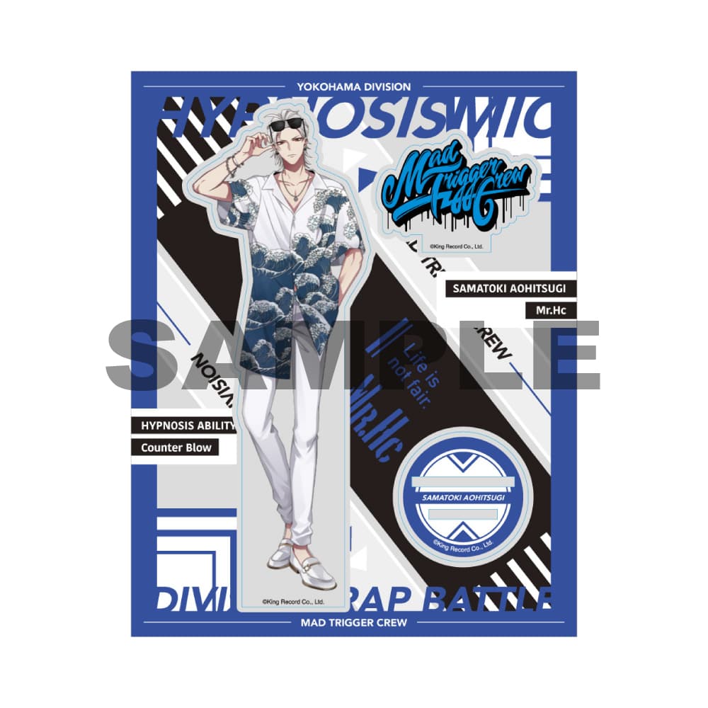 ヒプマイ　アクリルブロック　左馬刻 ヒプマイ ヒプノシスマイク 左馬刻 アクリルブロック お守り チケット