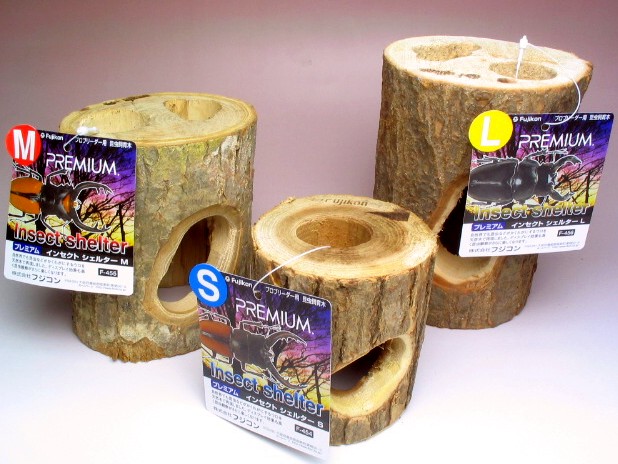 インセクトシェルター販売 クワガタとカブトムシのテラリウム・エサ台に