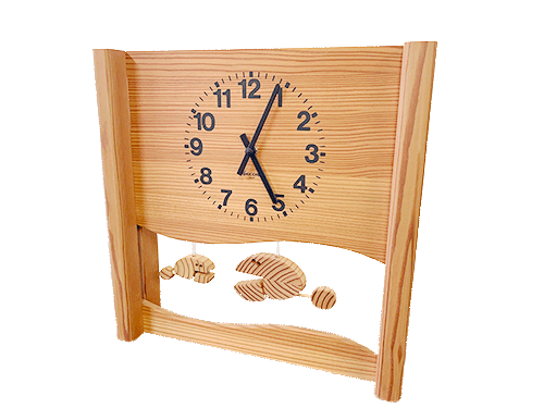 さかなの親子の時計／商品一覧 | キコリ 手づくり時計工房【本店