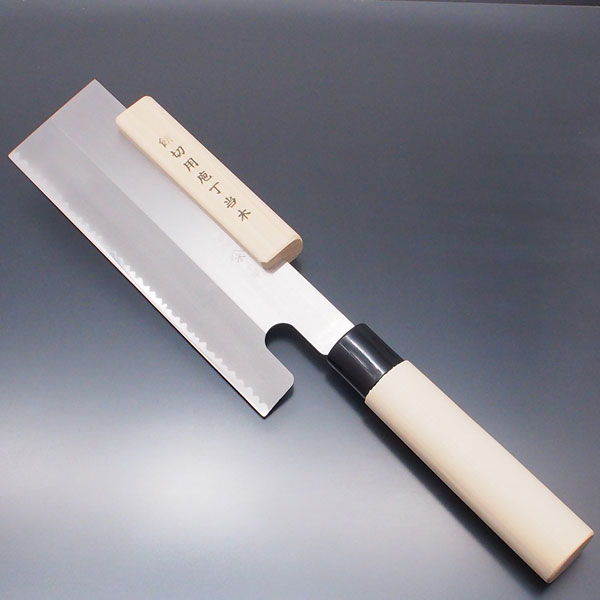 麺切包丁 ステン麺・餅切り庖丁刃渡210mm 当木付 やまき白木屋