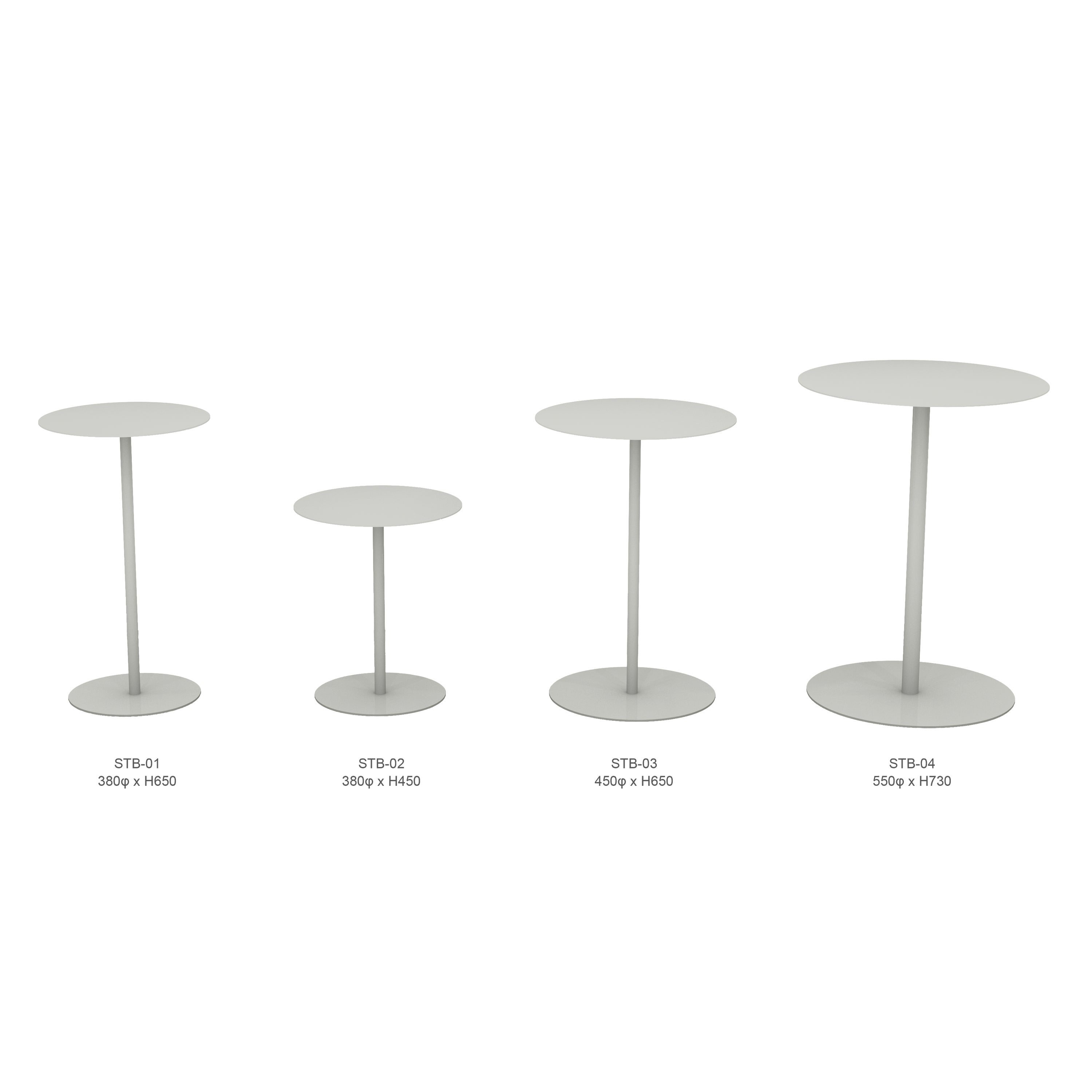 サイドテーブル-04-ライトグレー - KIT