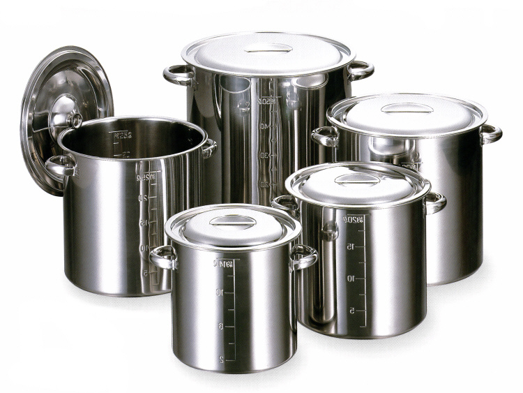 AG 18-8ステンレス 目盛付寸胴鍋 24cm の通信販売 - 【プロ・業務用鍋