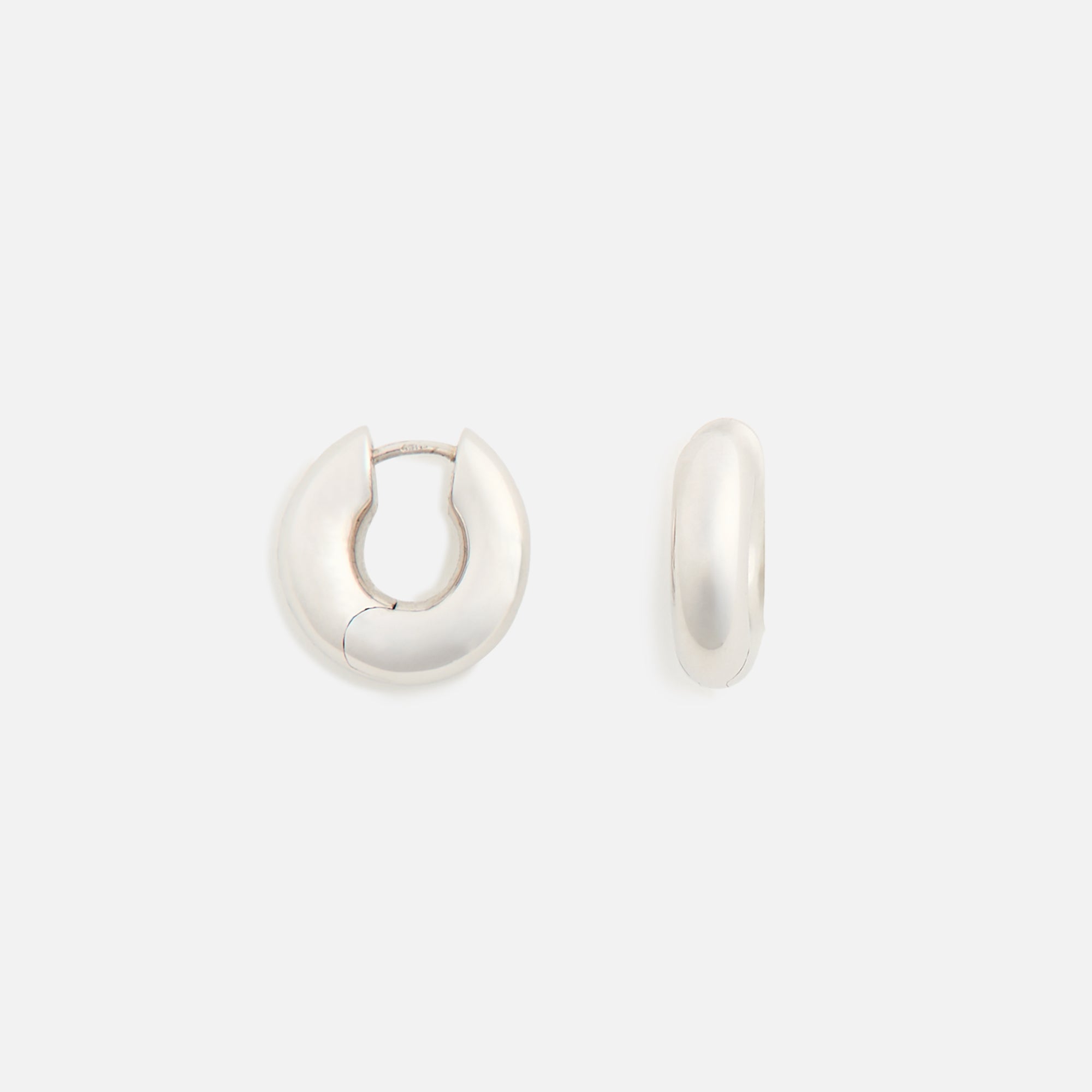 Tom Wood Chunky Hoops Small 925 Sterling - Silver – Kith