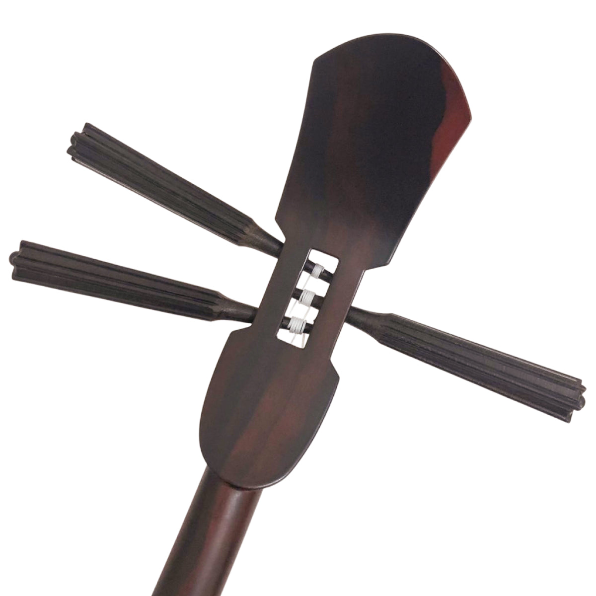 KS-200 与那城型 黒檀(カマゴン) 上等本張り KSレザーカービング 黒木