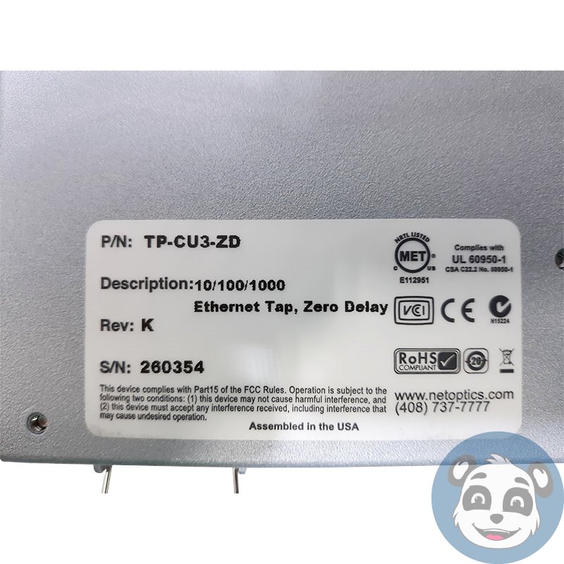 Lot Of 10 – IXIA/NETOPTICS TP-CU3-ZD 10/100/1000 Ethernet Tap