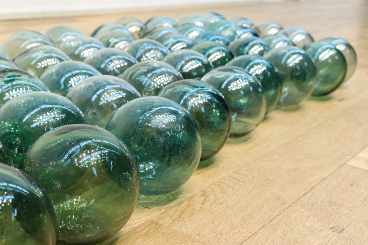 和ガラスの風合い溢れる浮き玉 DC5785 在庫44個 – 古福庵 [ KOFUKUAN