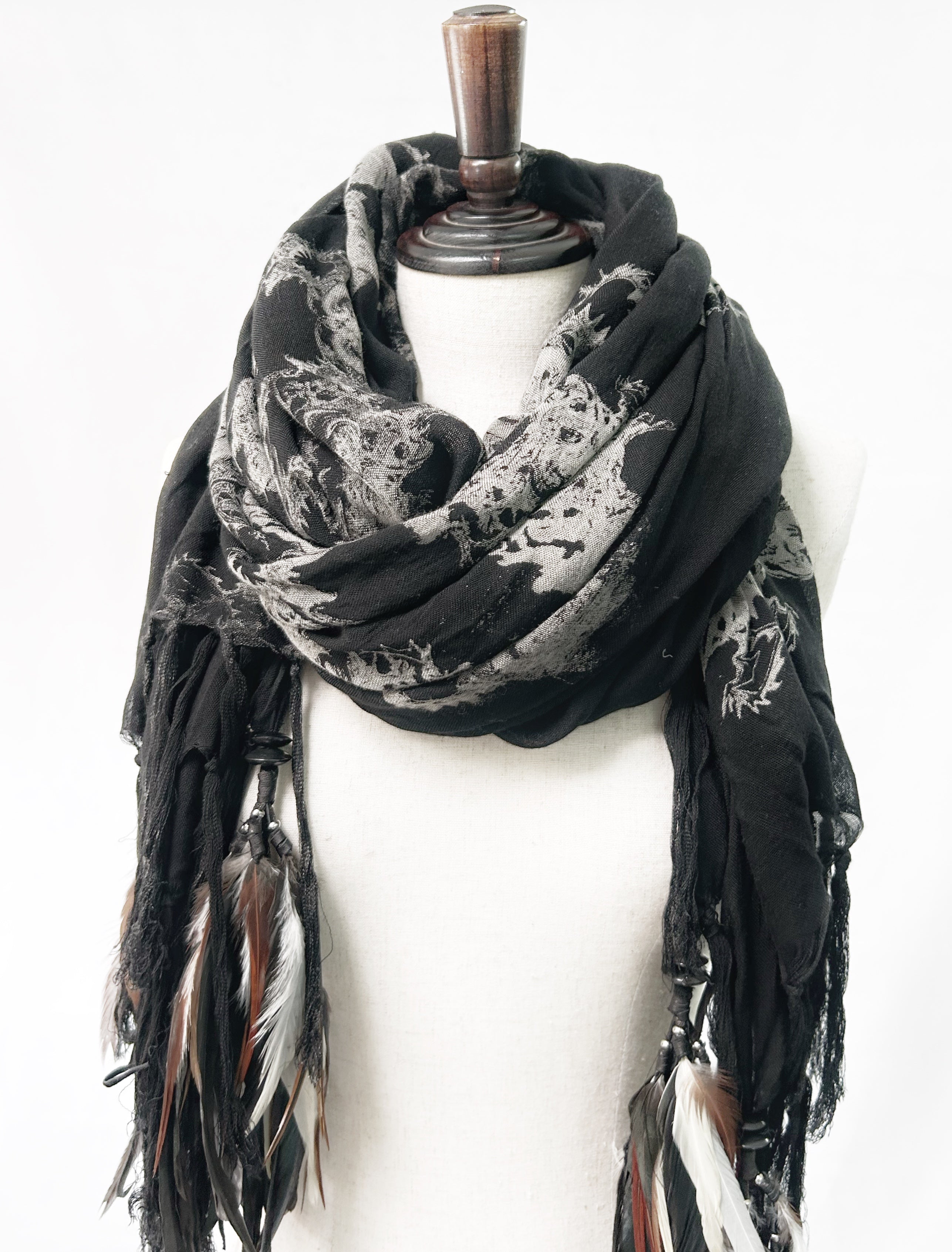 1402-ST02 Magnolia Long Stole 02 – KMRii OFFICIAL ONLINE STORE