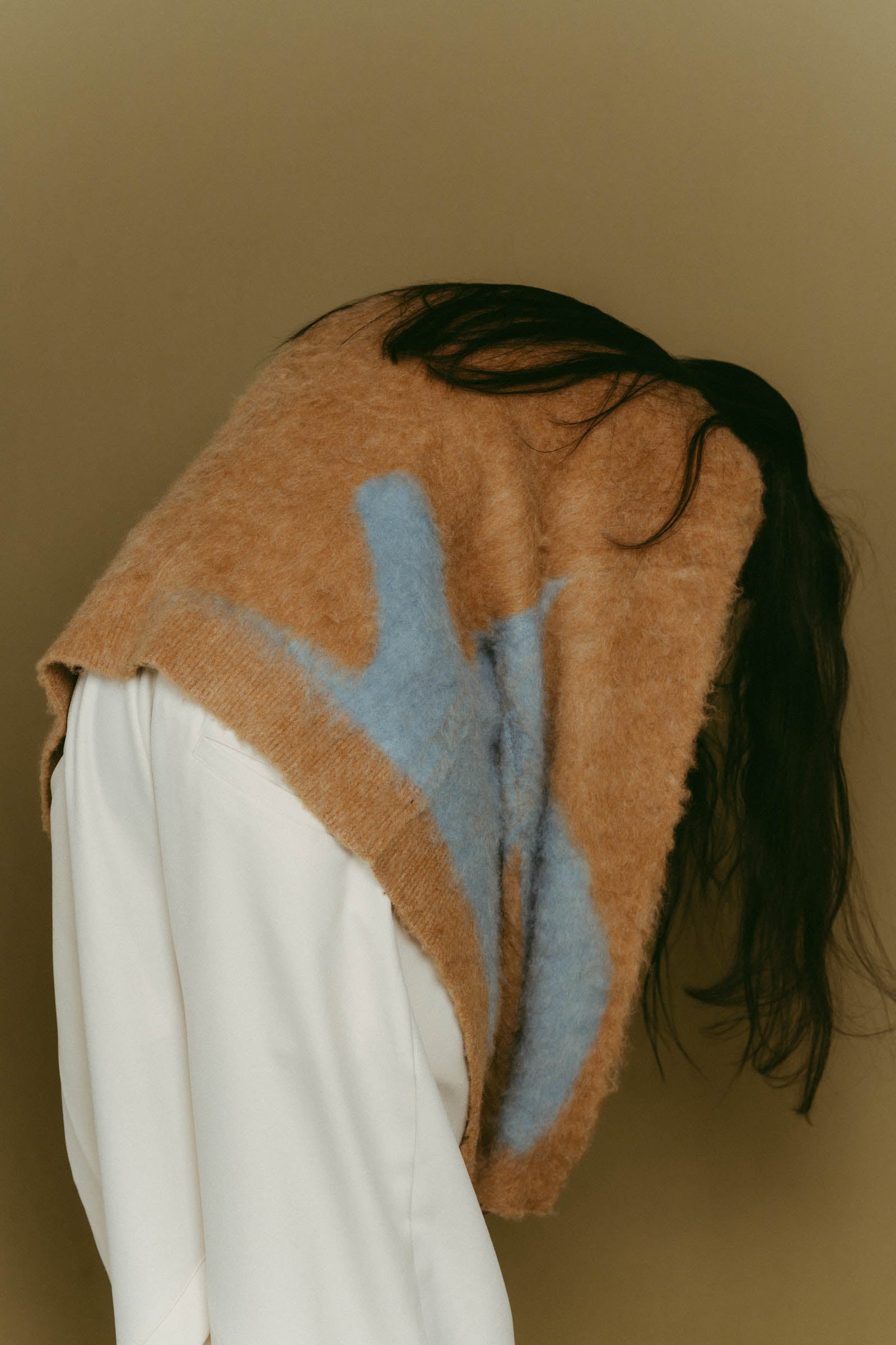 Vneck cardigan(unisex)/camel | KNUTH MARF