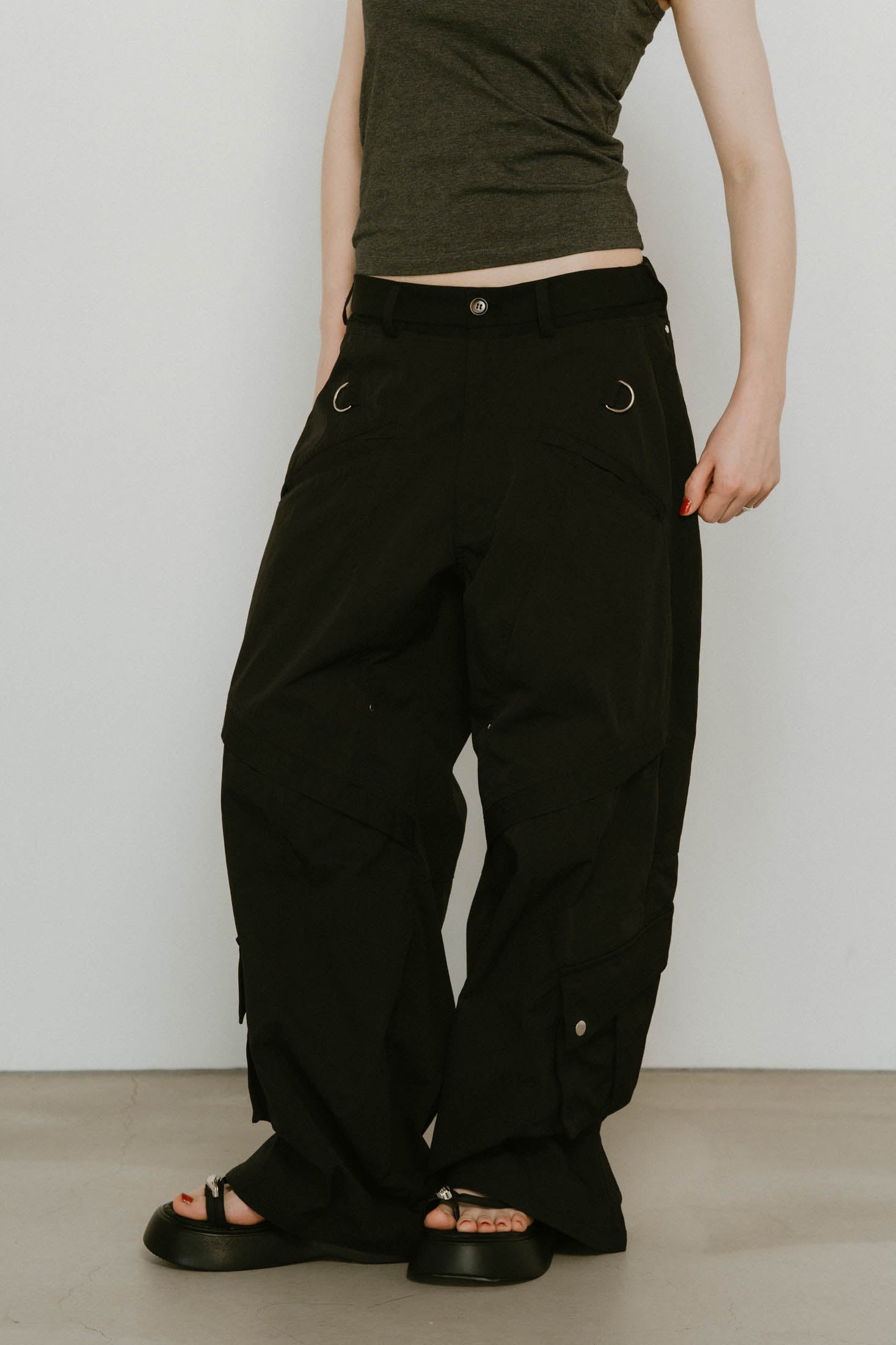 docking nylon pants(unisex)/black | KNUTH MARF