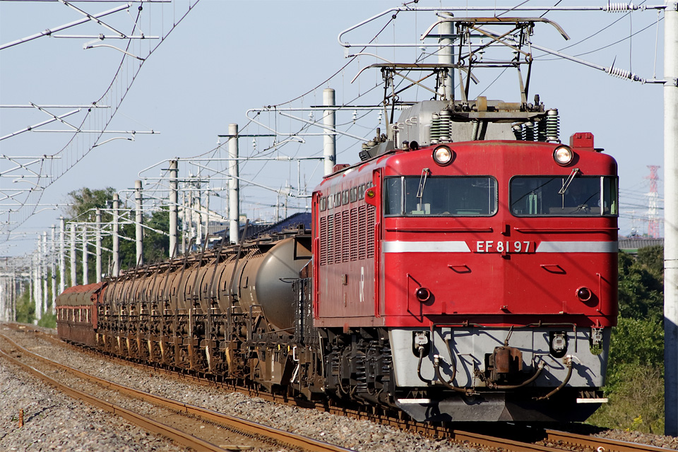 KSWeb - 国鉄型車両を訪ねて 28 - JR東日本EF81形牽引「安中貨物」