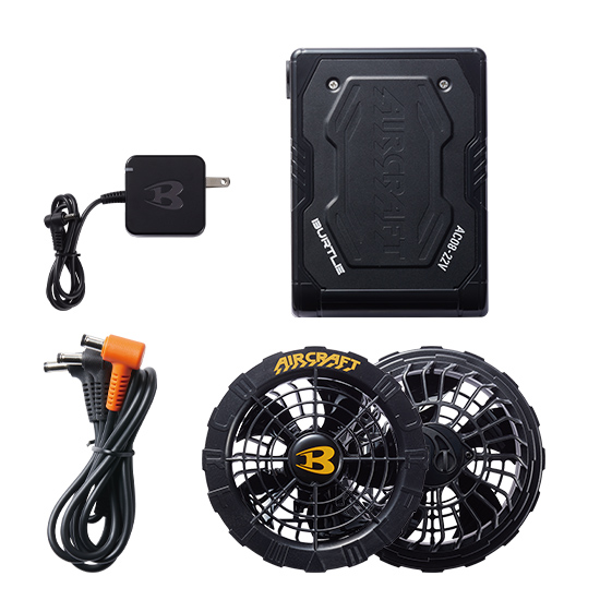 暑さ対策・冷却グッズ AC08-1 FAN UNIT & AC08 Li-ion BATTERY BURTLE