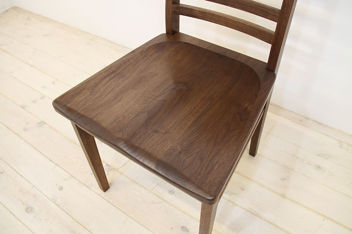凛／RIN 天然木・無垢材使用のダイニングチェア：ハイバック