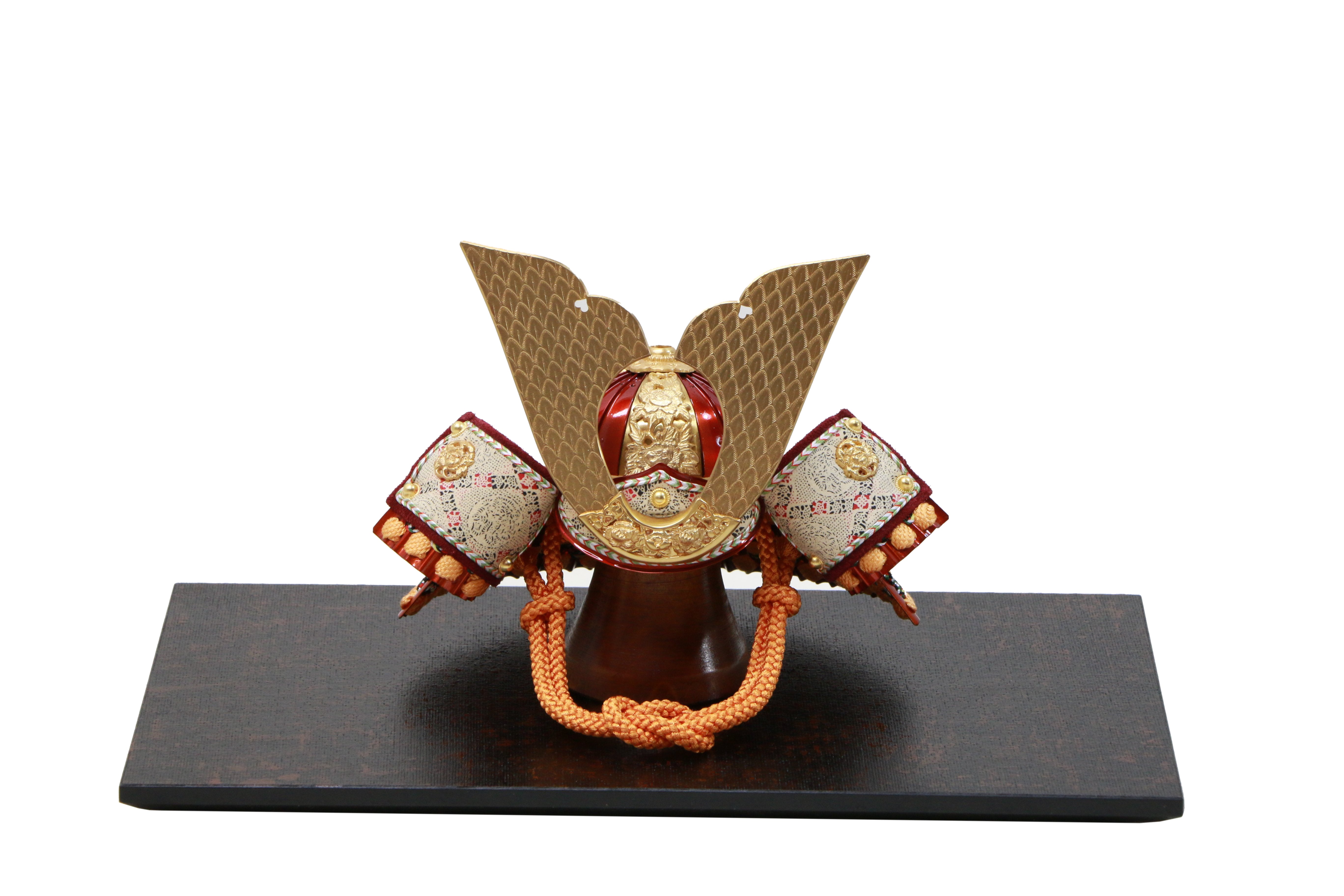 江戸期作 京都金工作 銅地お多福形鍔 菊の図 赤銅覆輪 鋤出し彫り 江戸