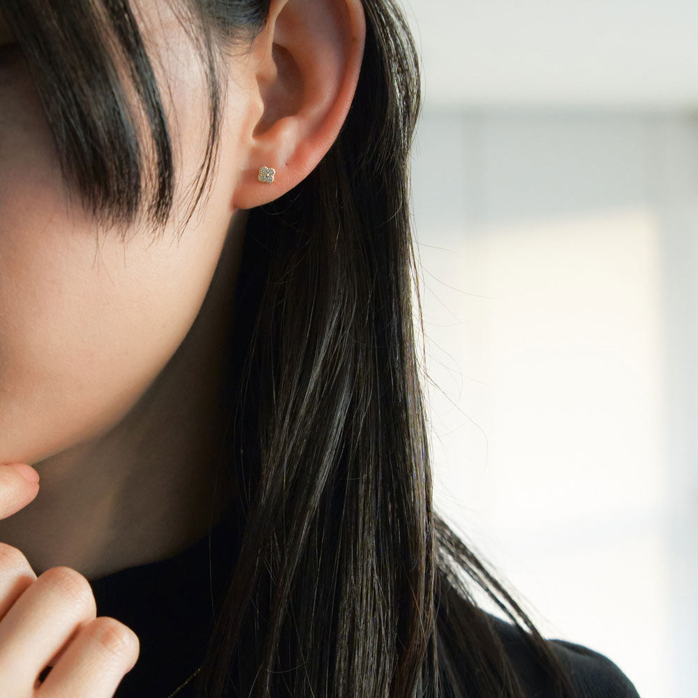 受注生産】K10 ダイヤモンド フラワーモチーフ ピアス | 43-1655 – L&Co.