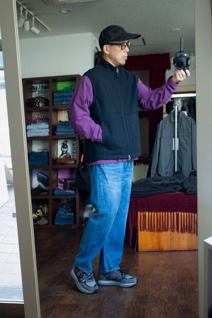 Still by hand ウールナイロンジップベスト VE02233 完売 [Lampa]