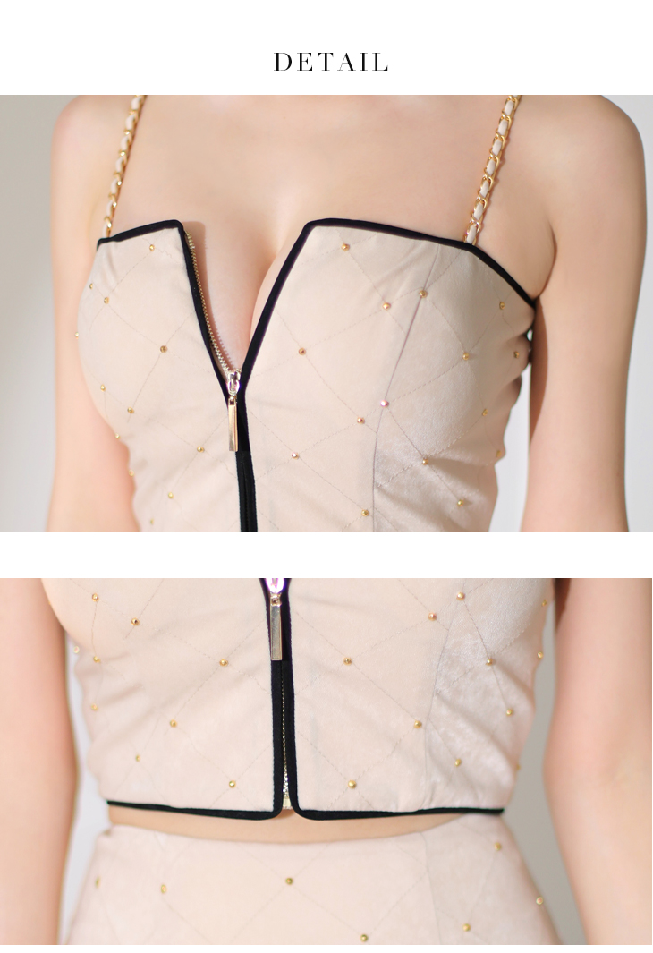 Glossy by ROBE de FLEURS/グロッシー】チェーン キャミソール