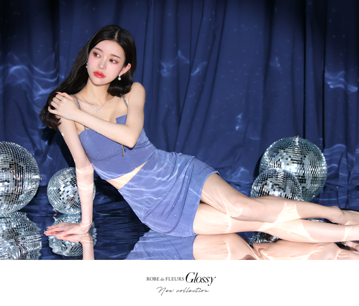 Glossy by ROBE de FLEURS/グロッシー】チェーン キャミソール