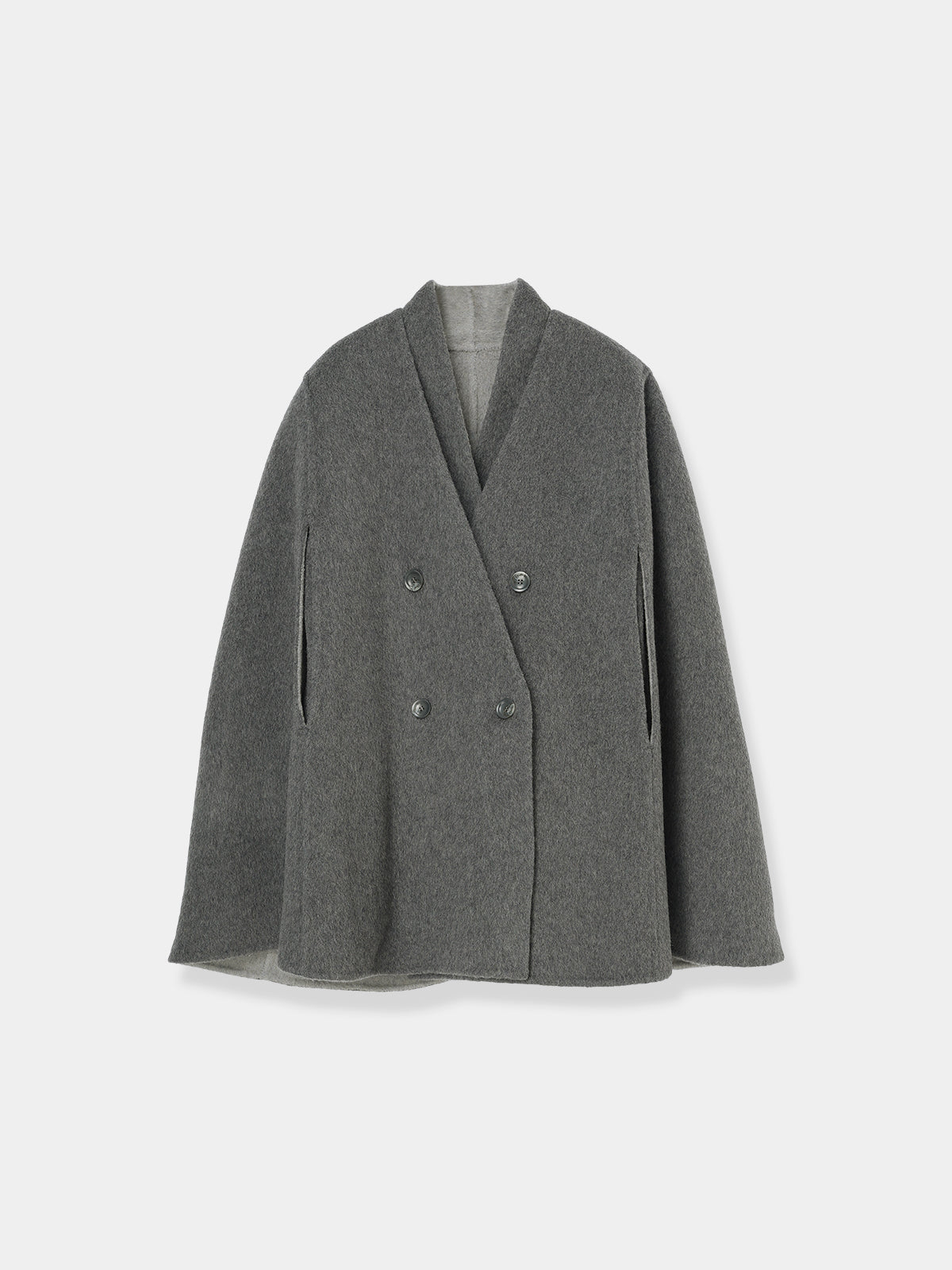 Dual Face Cape Coat – L'AUBE BLANC