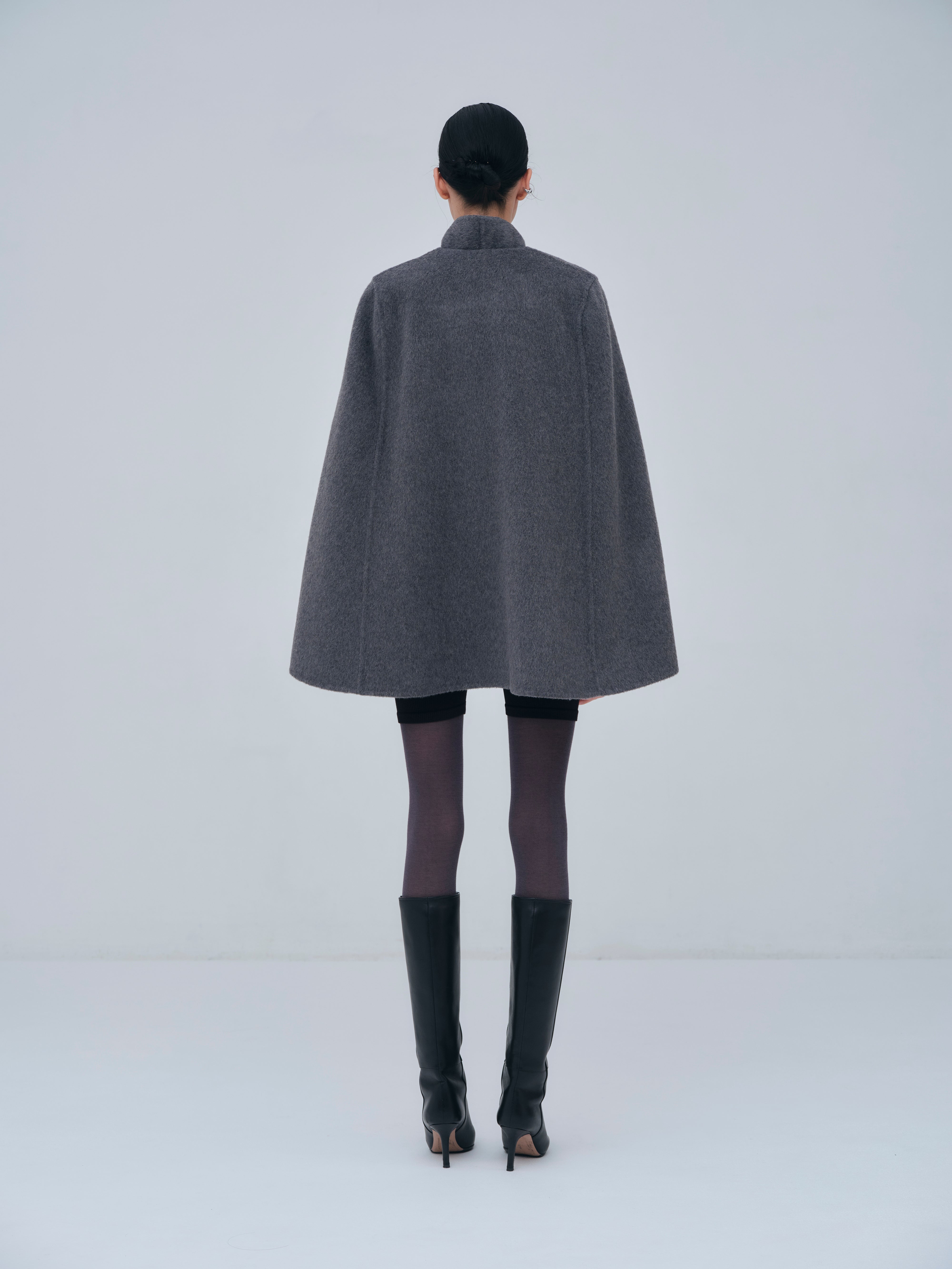 Dual Face Cape Coat – L'AUBE BLANC