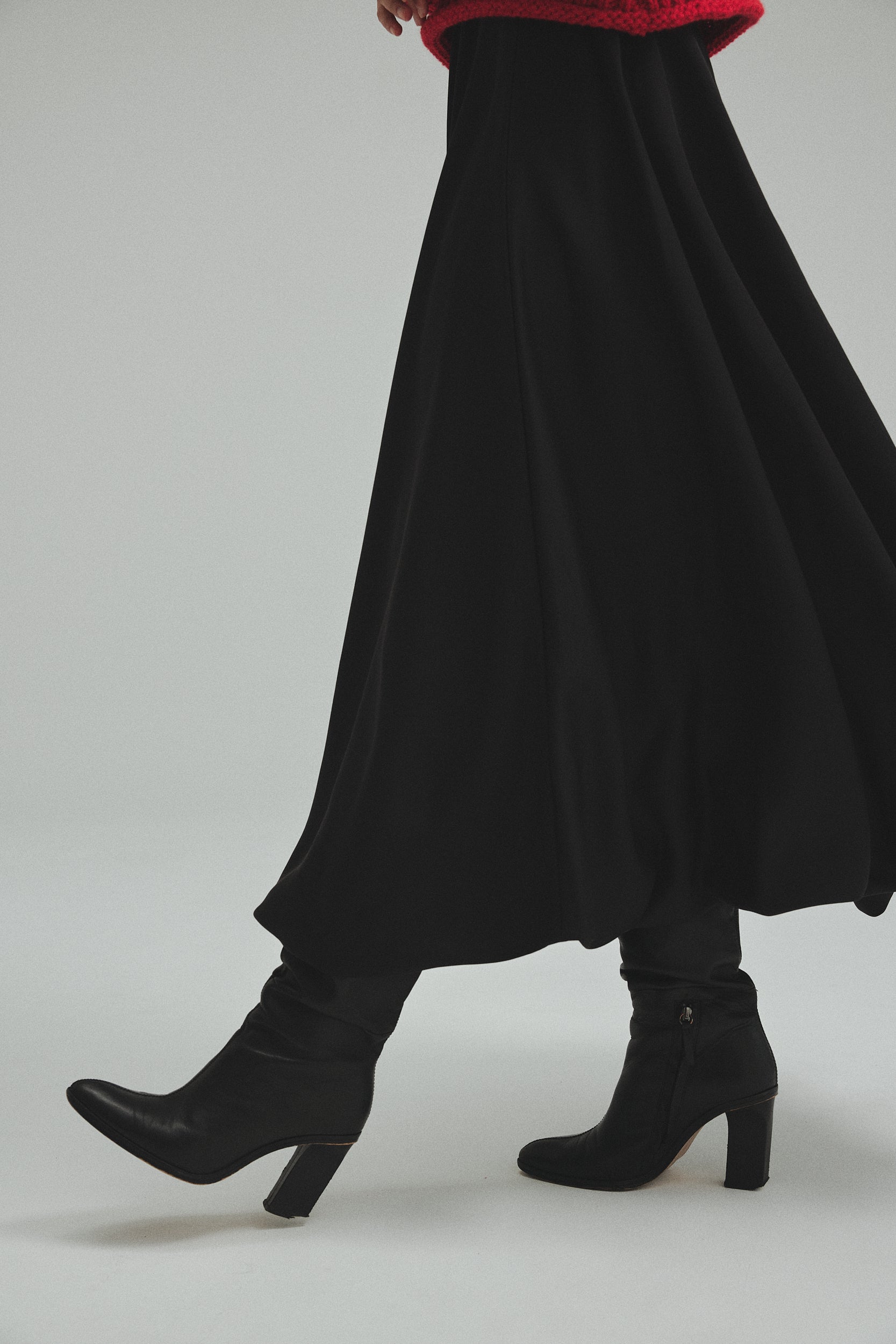 Waist Drape Balloon skirt – L'AUBE BLANC