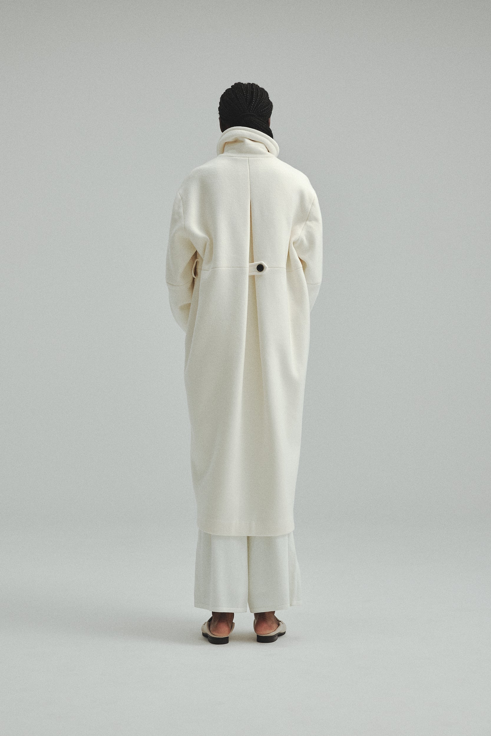 Double-breasted Wool coat – L'AUBE BLANC