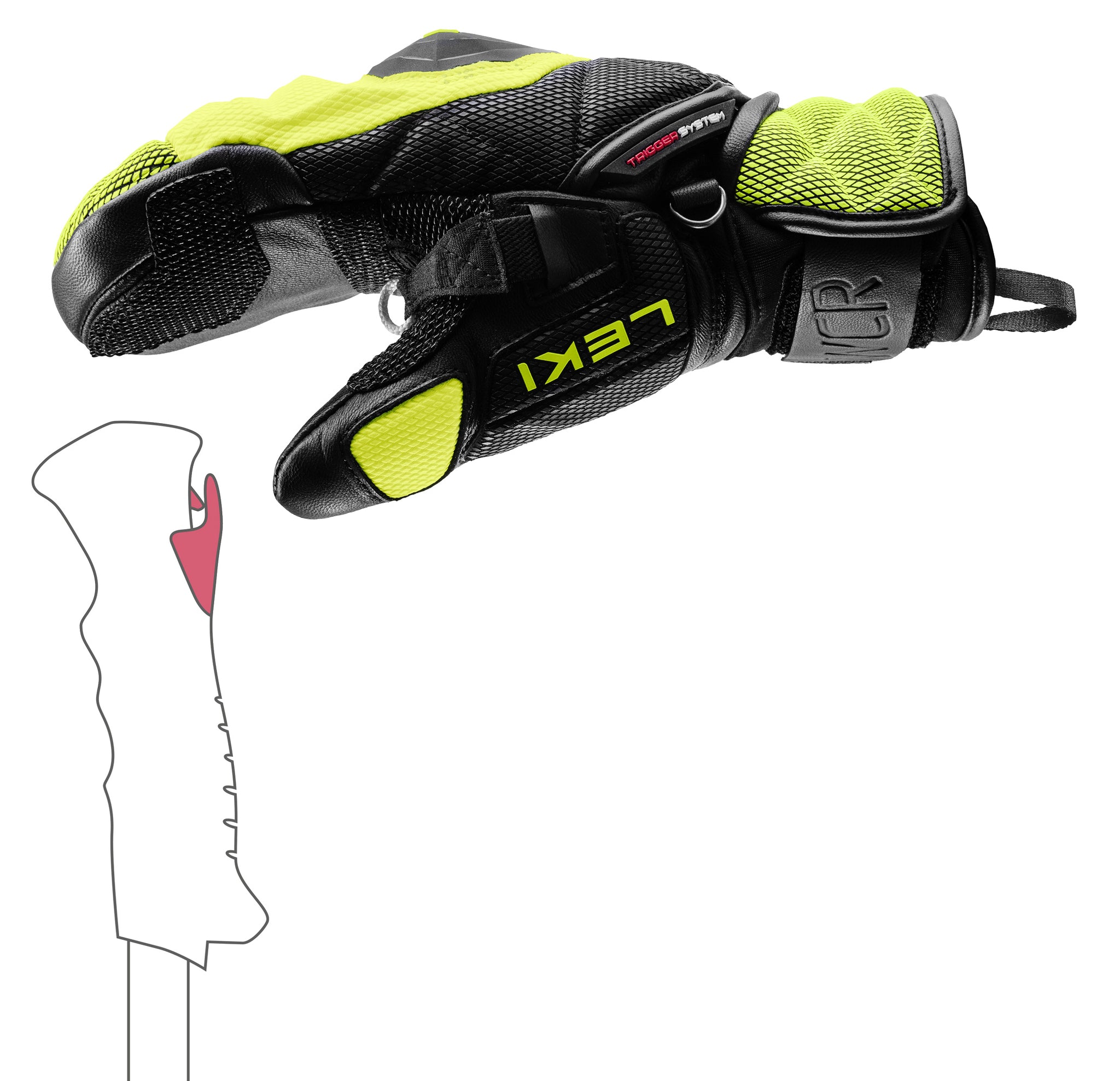 LEKI USA - WCR VENOM 3D JUNIOR MITT - Ski Racing Gloves - Apparel