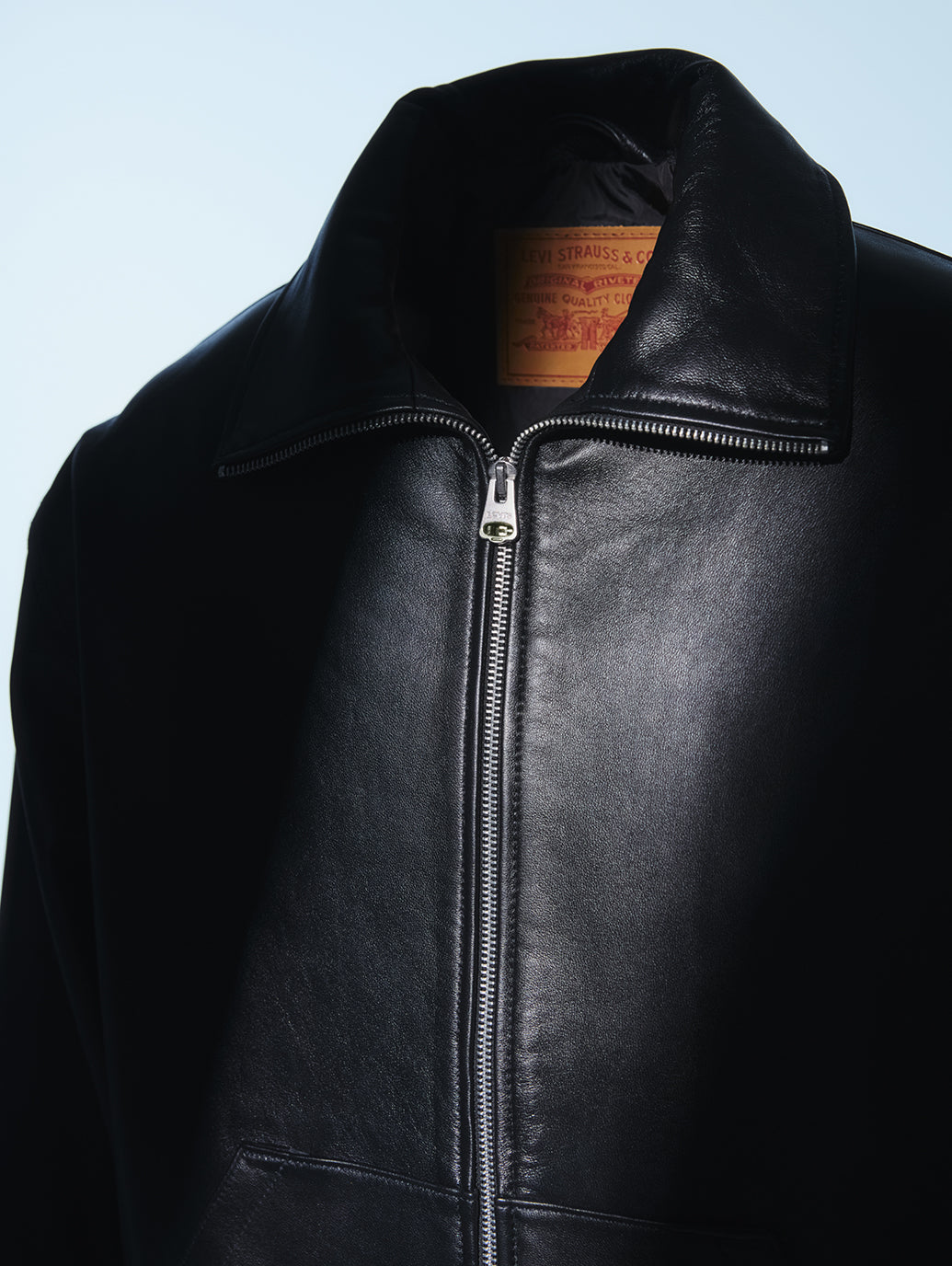 PREMIUM BLACK FULLZIP SPORTS LEATHER JACKET – リーバイス®公式