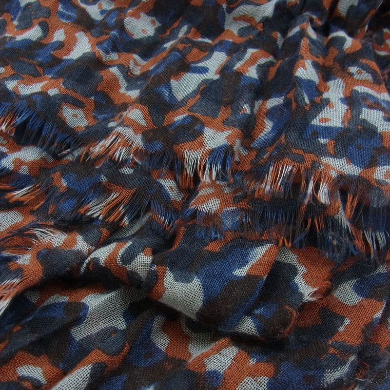 LOUIS VUITTON ストール グレー×ネイビー140cm x140cm