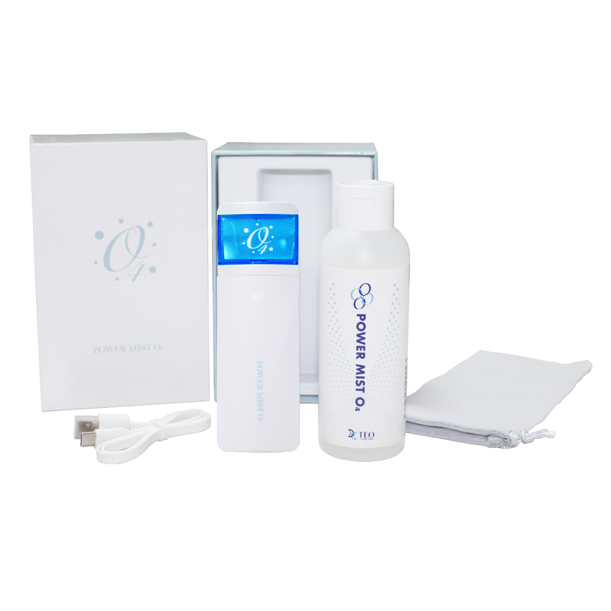 パワーミストO4 イオン化高濃度酸素水付き ハンディタイプの酸素ミスト