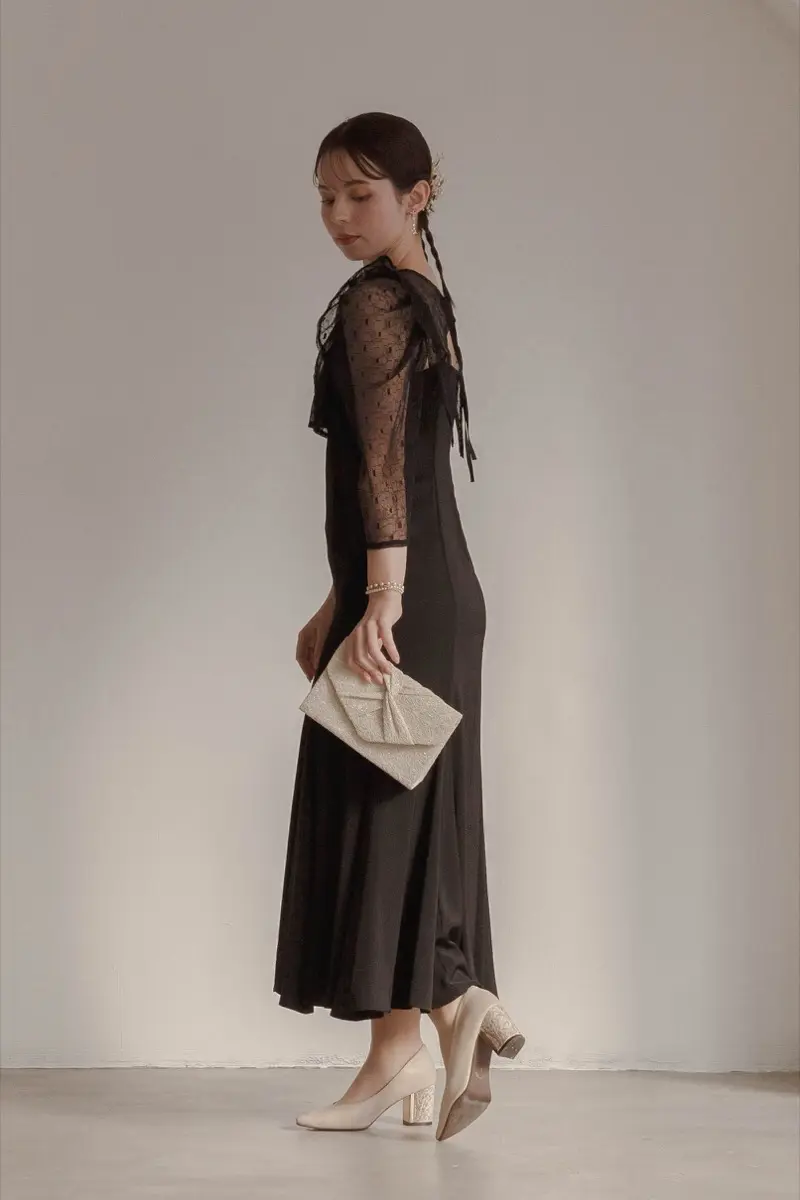 ブラックの2wayフリルボレロ付きドレス | Dorry doll | M | 結婚式