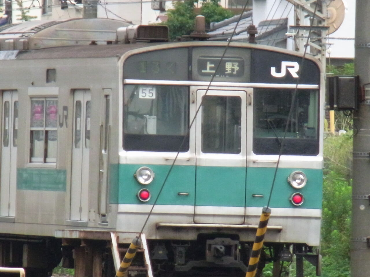 松戸電車区203系 側面方向幕