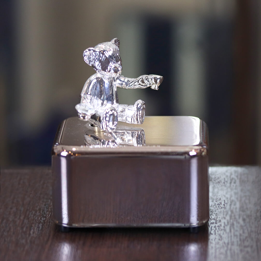 中古】WEDGWOOD(ウェッジウッド) ロンドンベア オルゴール w-031 箱