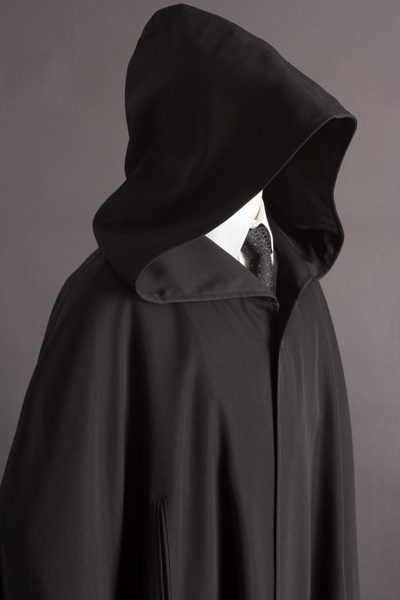 希少！美品！！BAKS フード付きマント黒コート 希少！美品！！BAKS