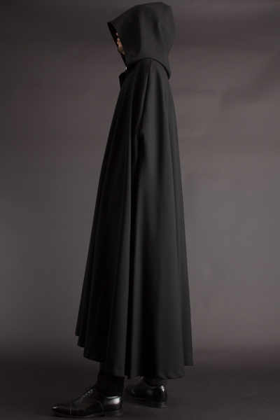 フード付きロングマント 着丈130【ロングコート・マント販売 uenoya