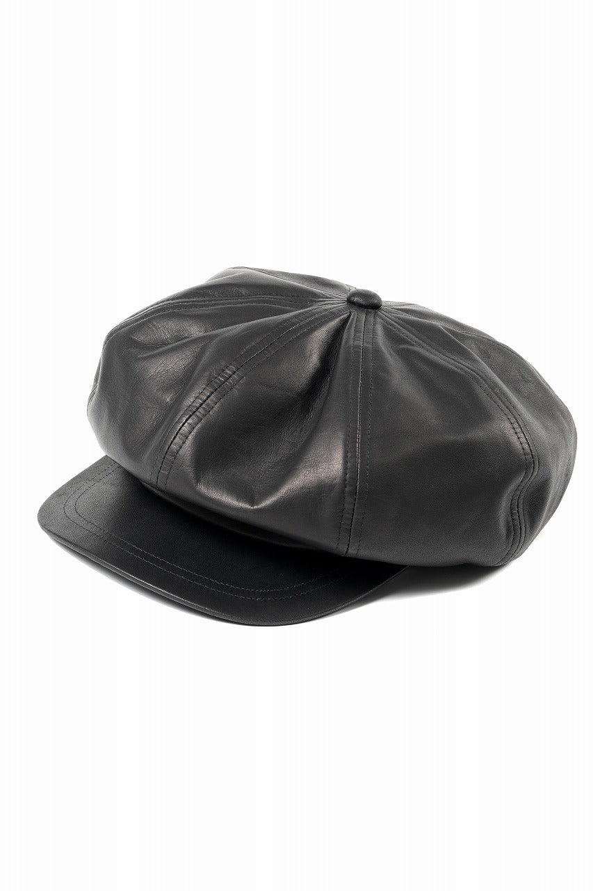 ISAMU KATAYAMA BACKLASH CASQUETTE / MONOCHROME LUXURY STEER (BLACK