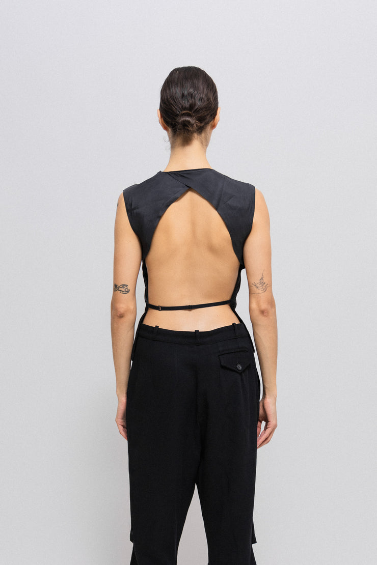 ANN DEMEULEMEESTER - SS96 Open back top (runway) – L'OBSCUR