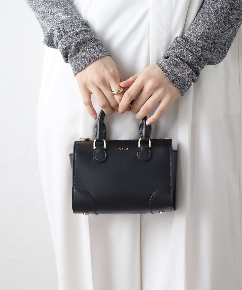 本革2WAYミニボストン ショルダーバッグ – LOEKA