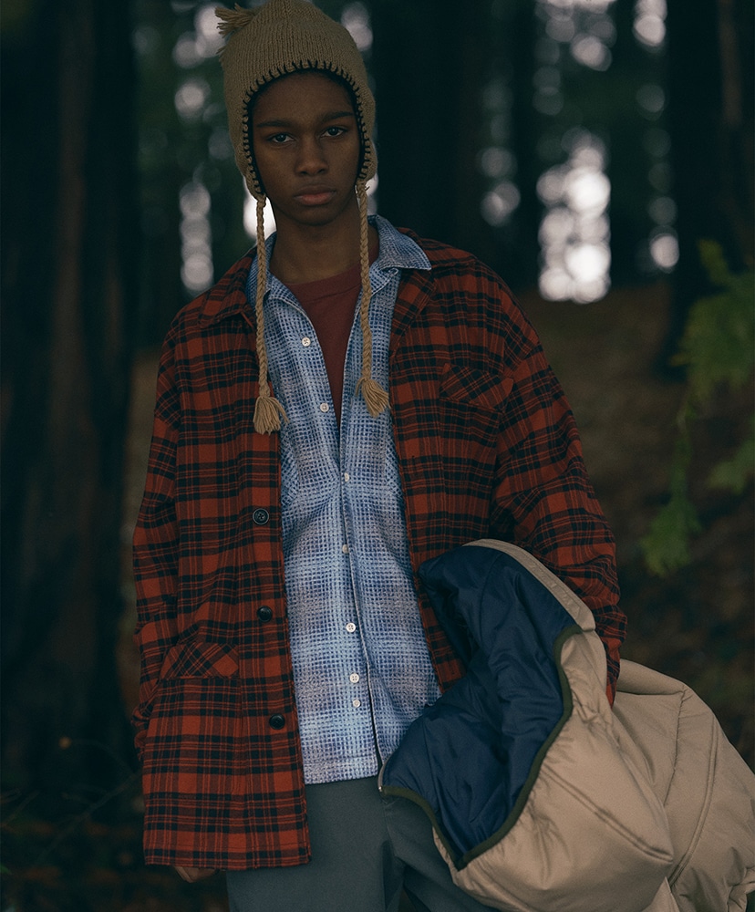 Hand Knit Ear Flap Beanie(ONE Khaki/カーキ): SEDAN ALL-PURPOSE