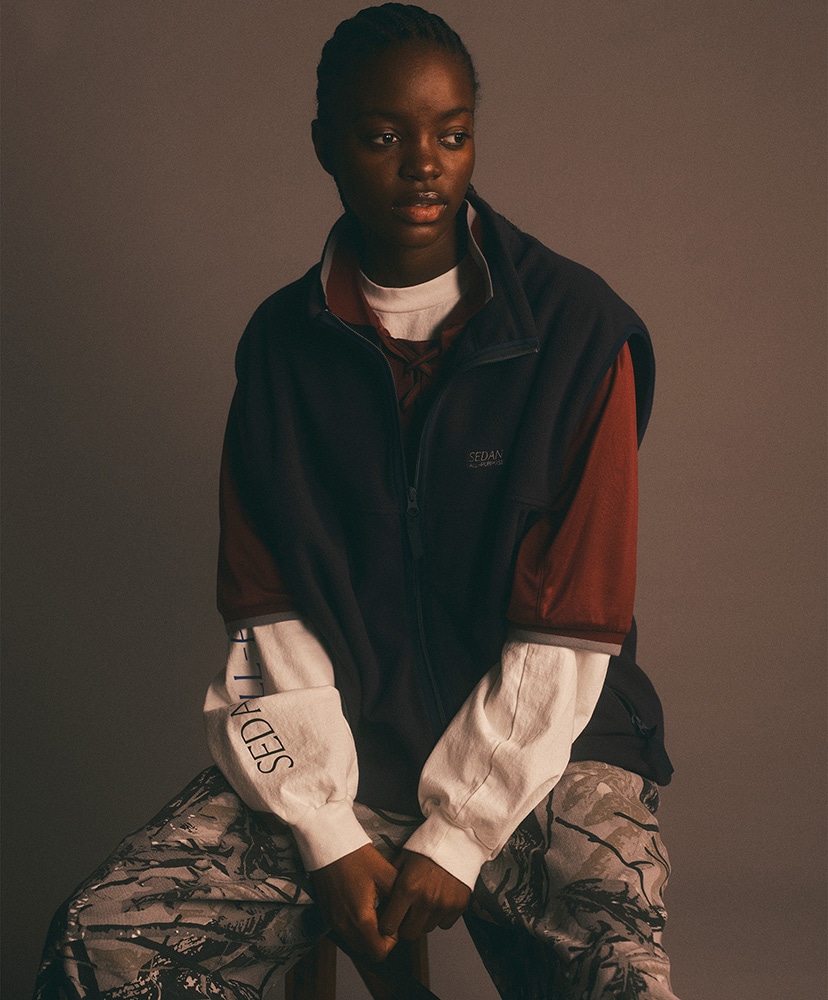 Fleece Full Zip Vest(L(MEN) Black/ブラック): SEDAN ALL-PURPOSE