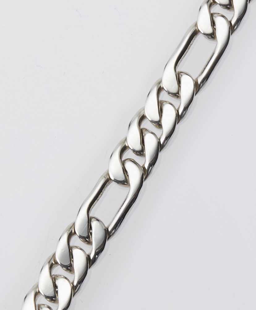 Figaro Link Bracelet -8mm-(19cm Silver/シルバー): XOLO JEWELRY