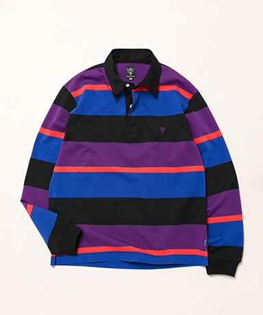 Rugger Shirt - Cotton Plainstitch(L(MEN) Purple/パープル): South2