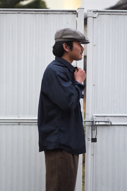 Porter Classic[ポータークラシック] Roll Up Pin Stripe Shirt