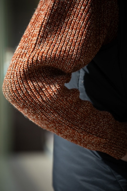 BATONER[バトナー] Men Tweed Signature Crew Neck